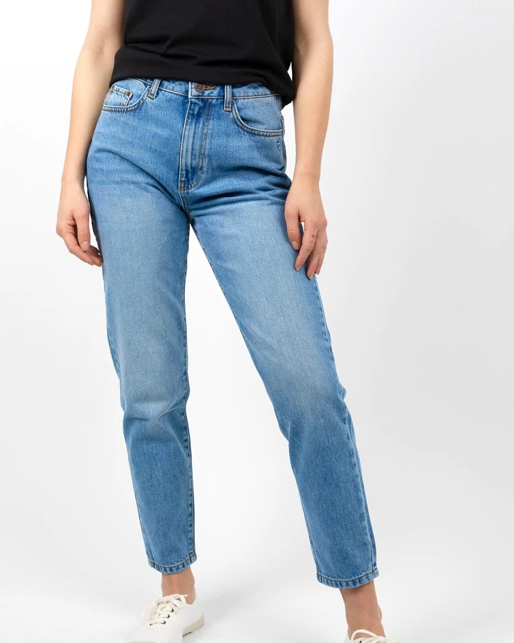 TORLAND Damen vegan Mom Jeans Maria Hellblau