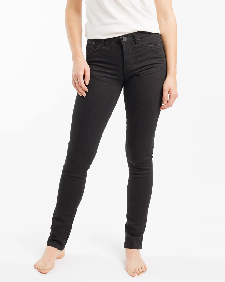 TORLAND Damen vegan Slim Jeans Regular Teresa Schwarz