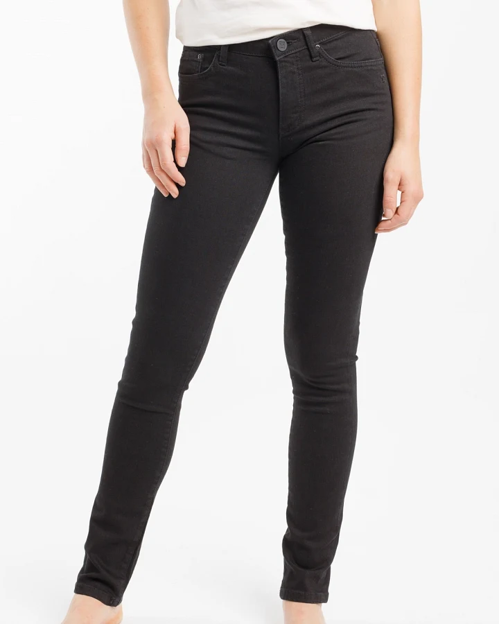 TORLAND Damen vegan Slim Jeans Regular Teresa Schwarz