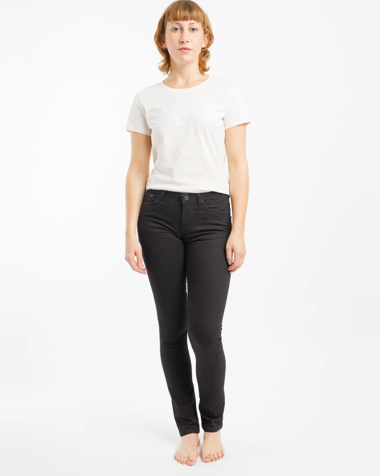 TORLAND Damen vegan Slim Jeans Regular Teresa Schwarz – Ansicht 2