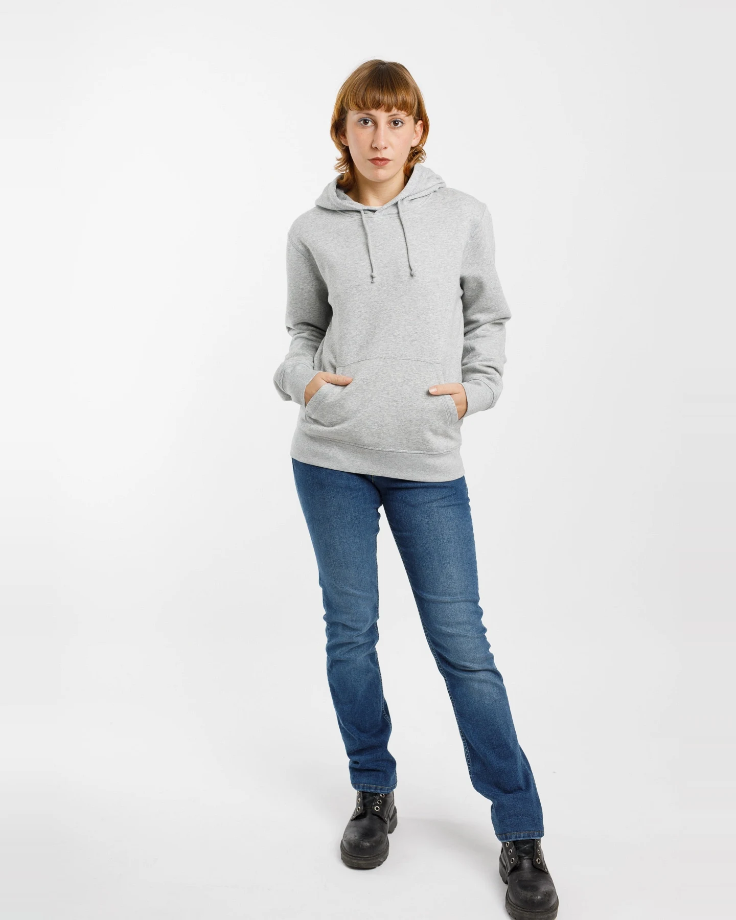 TORLAND Damen vegan Hoodie Drummer Heather Grey – Ansicht 2