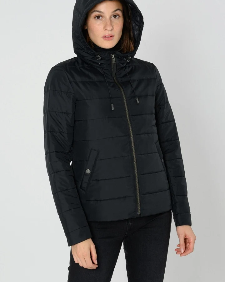 ThokkThokk Damen vegan Jacke Klassisch Schwarz