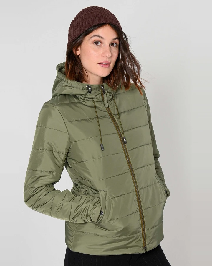 ThokkThokk Damen vegan Jacke Classic Deep Lichen Green