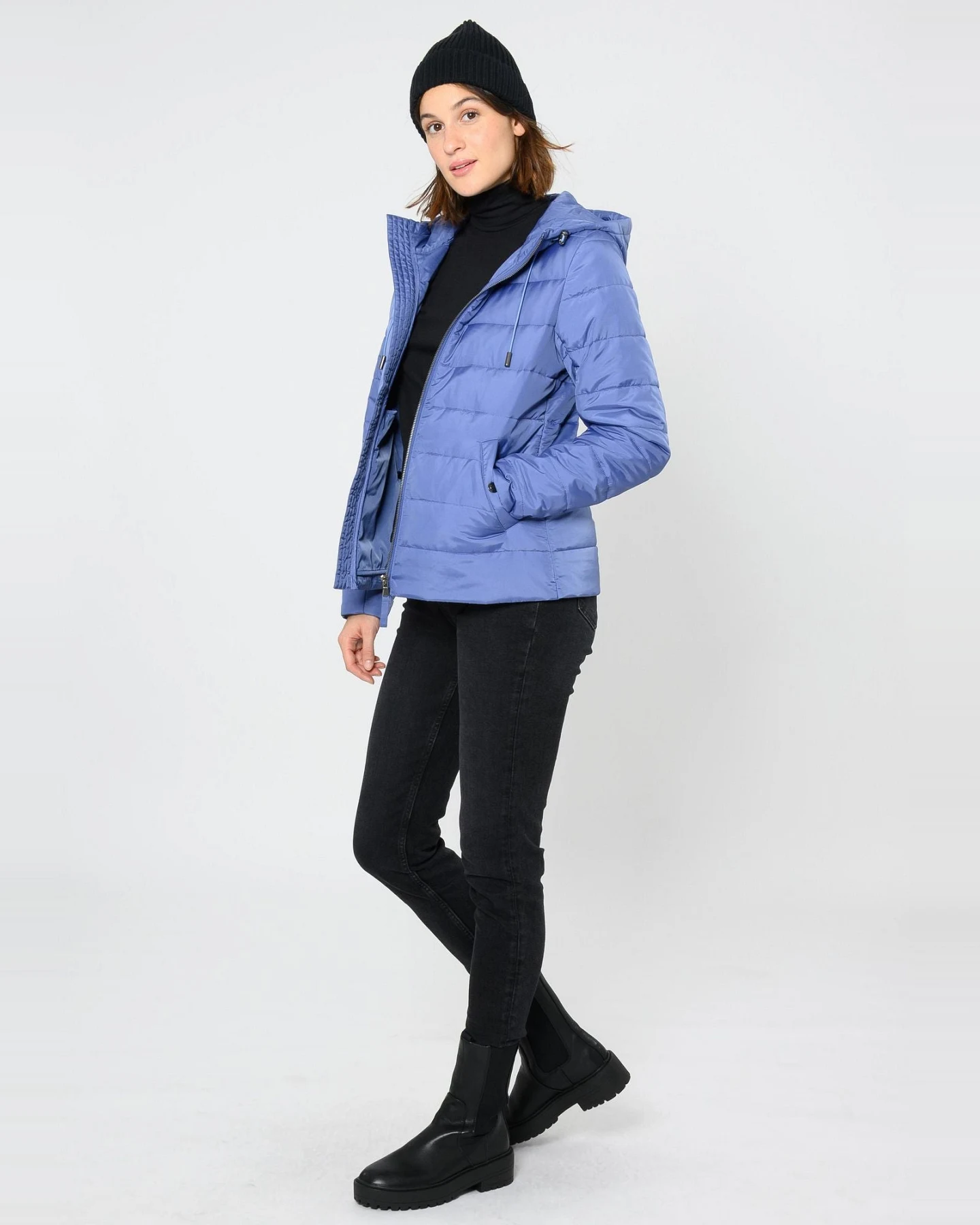 ThokkThokk Damen vegan Jacke Classic Marlin Blau – Ansicht 2