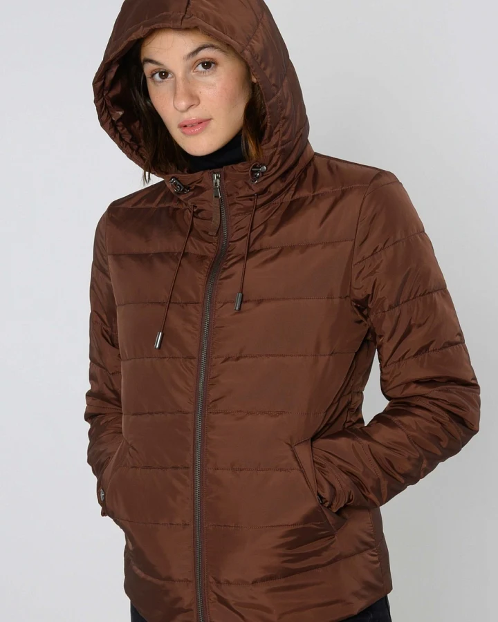 ThokkThokk Damen vegan Jacke Classic Deep Mahagoni Braun