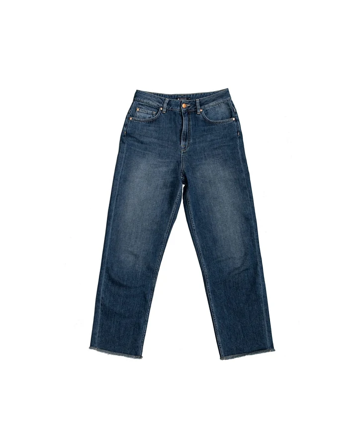 Lovjoi Damen vegan Straight Jeans Medlar Middark