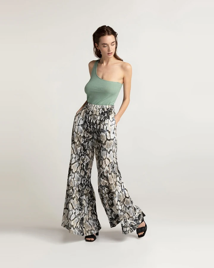 Lovjoi Damen vegan Culotte-Hose Joaline Python