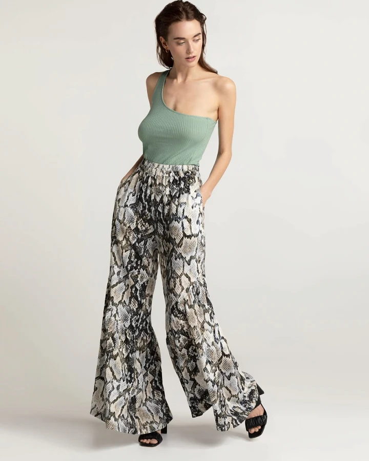 Lovjoi Damen vegan Culotte-Hose Joaline Python