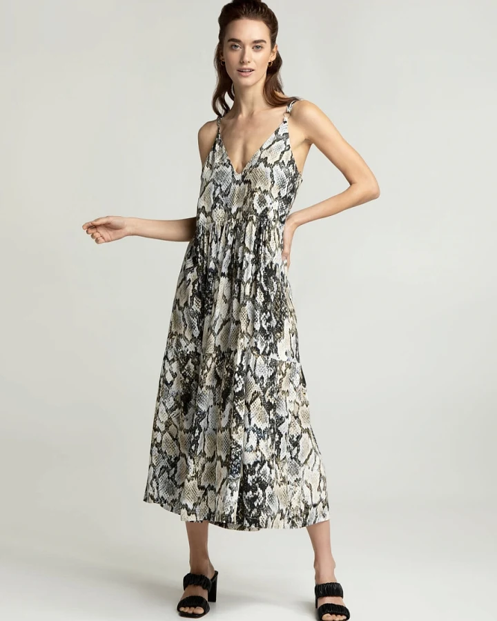 Lovjoi Damen vegan Kleid Soraida Python