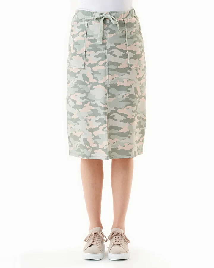 ORGANICATION Damen vegan Rock Mit Camouflage-Muster