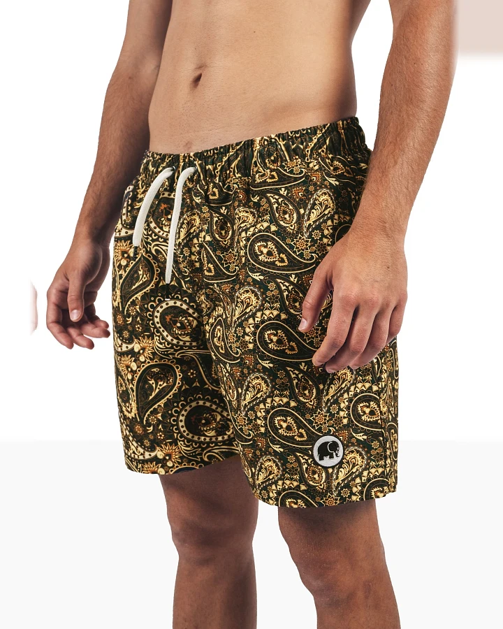Trendsplant Herren vegan Badehose Forest Paisley