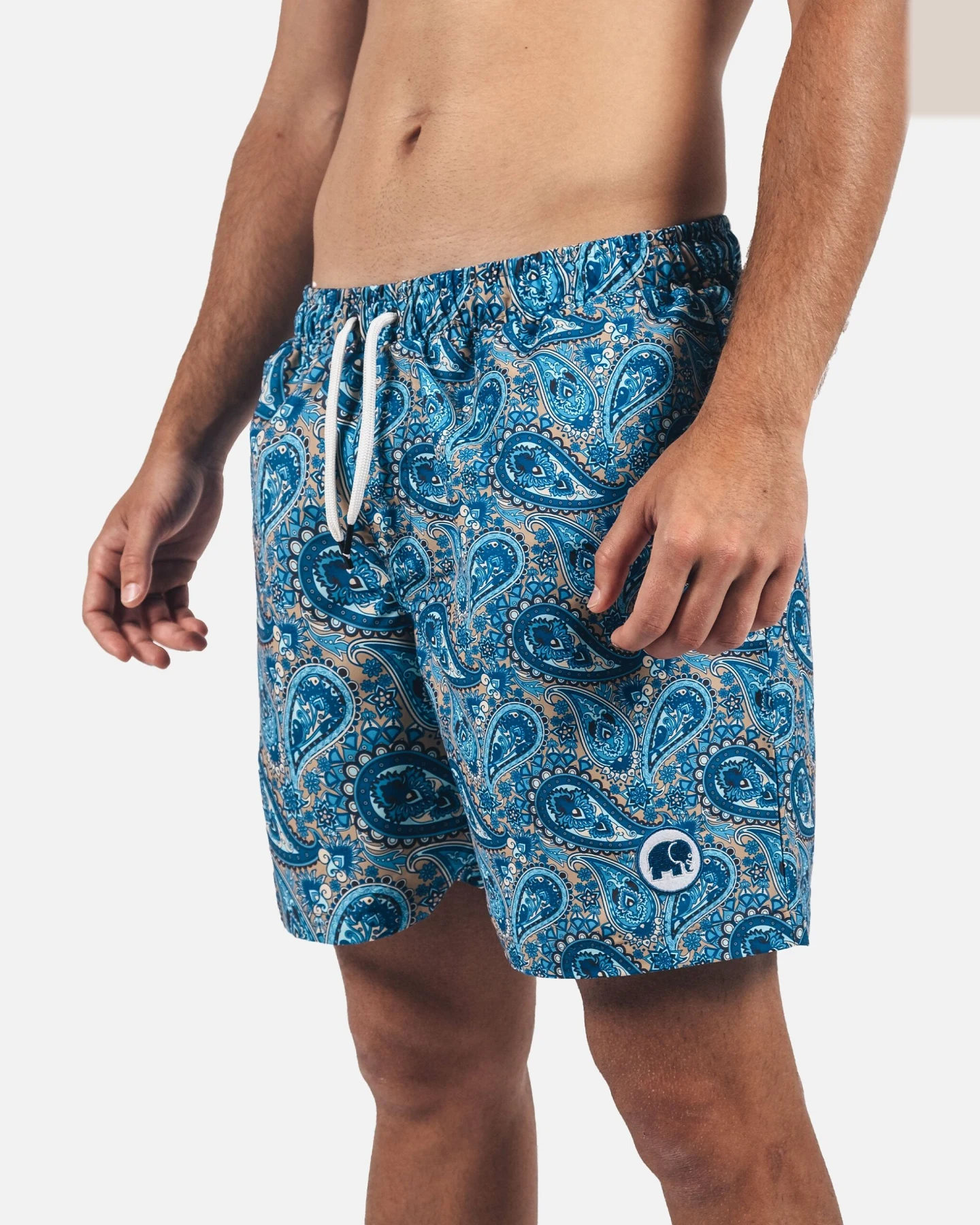 Trendsplant Herren vegan Badehose Mittelmeer Paisley – Ansicht 2