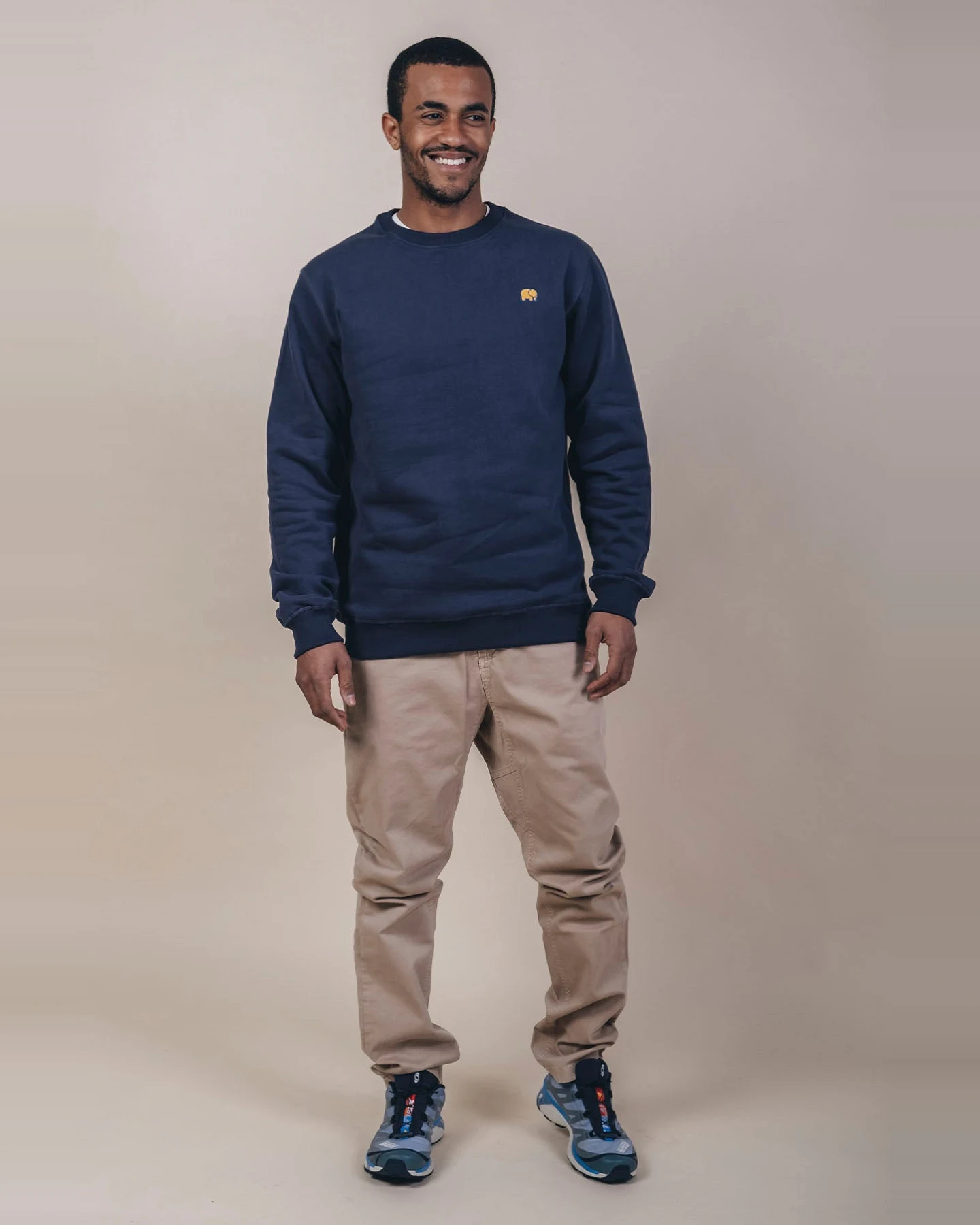 Trendsplant Herren vegan Pullover Essential Blau – Ansicht 2