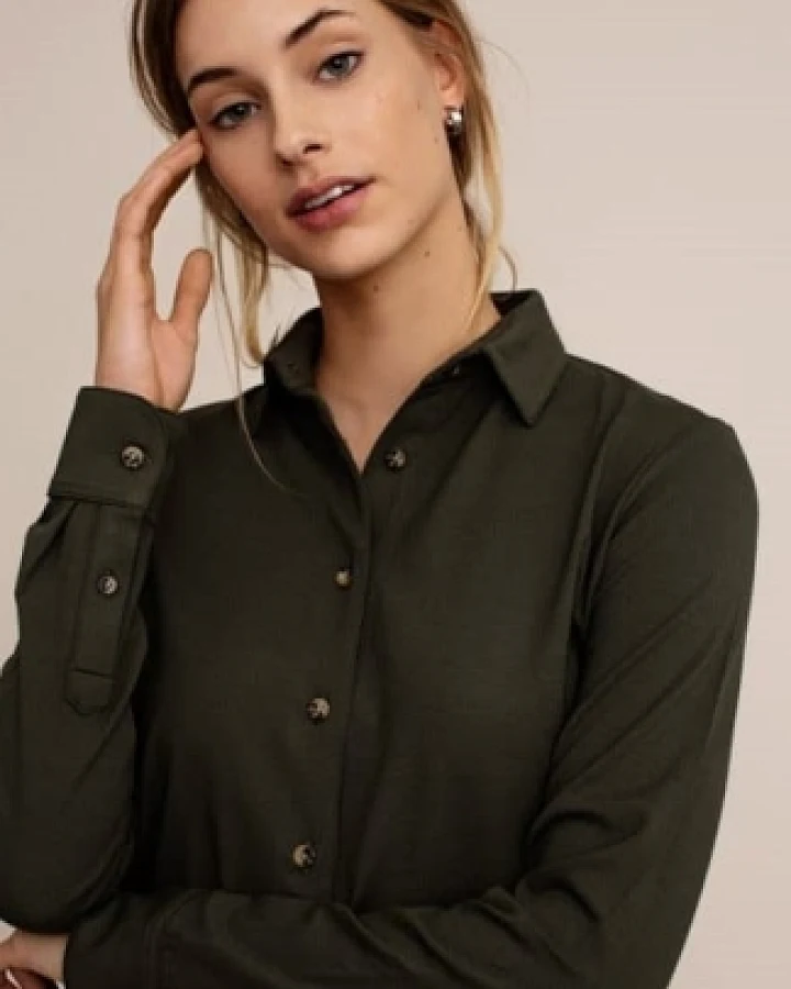 Arber Studio Damen vegan Zedernbluse Grün