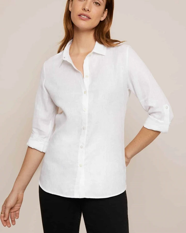 Arber Studio Damen vegan Elm Bluse Weiß