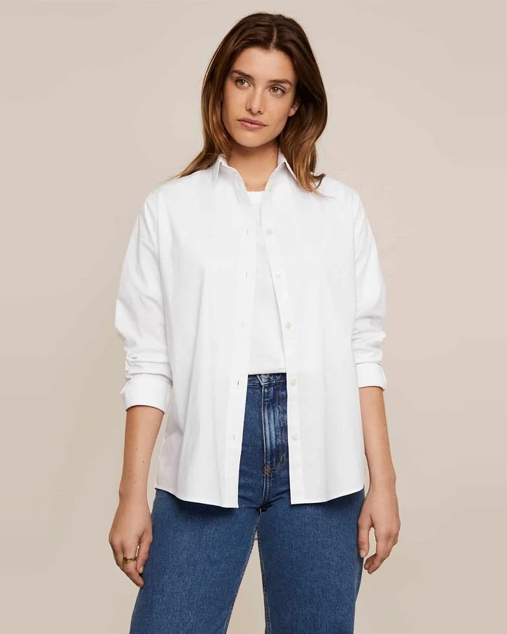 Arber Studio Damen vegan Weidenhemd Weiß