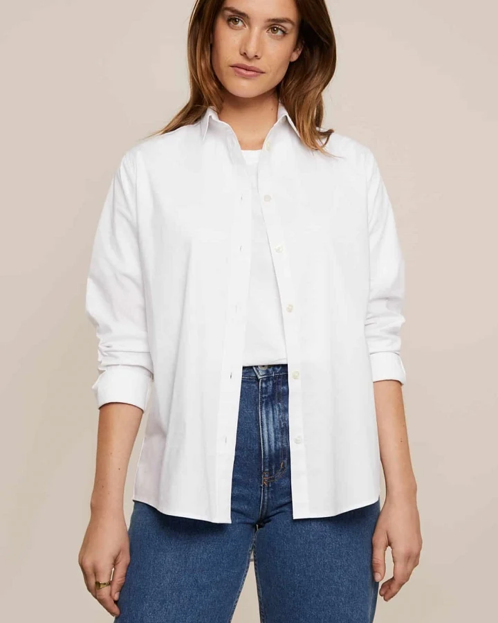Arber Studio Damen vegan Weidenhemd Weiß