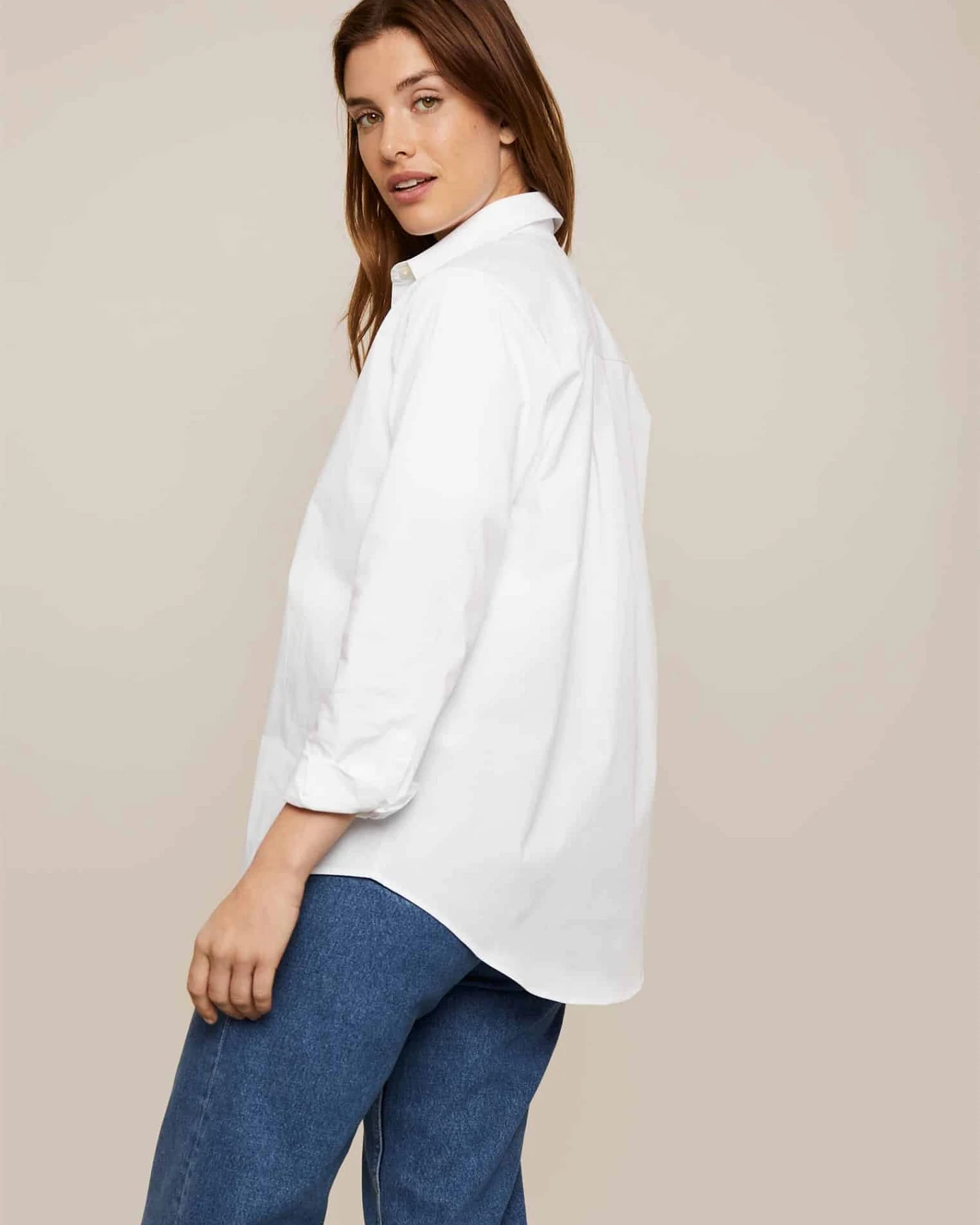 Arber Studio Damen vegan Weidenhemd Weiß – Ansicht 2