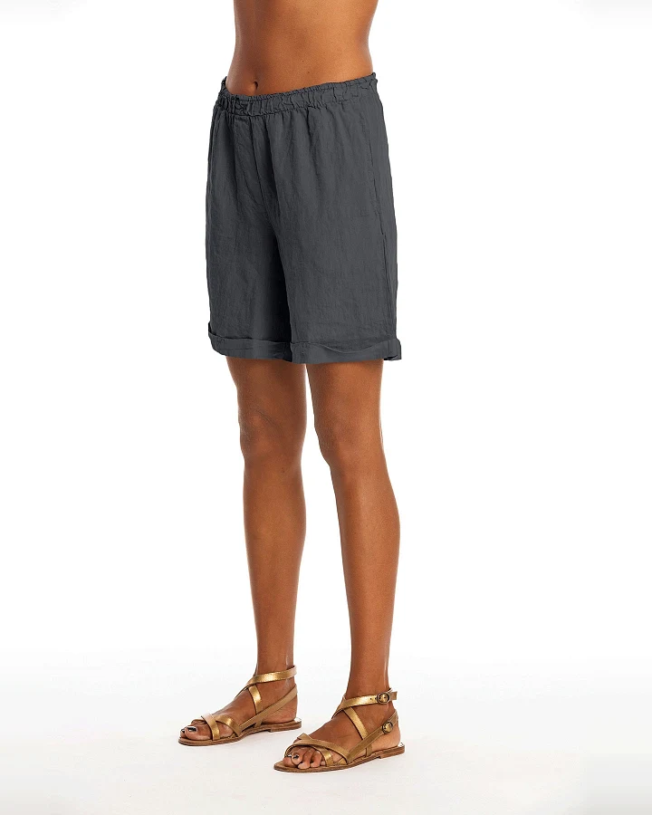 RAVENS VIEW IBIZA Damen vegan Lange Shorts Creta Lava Blau