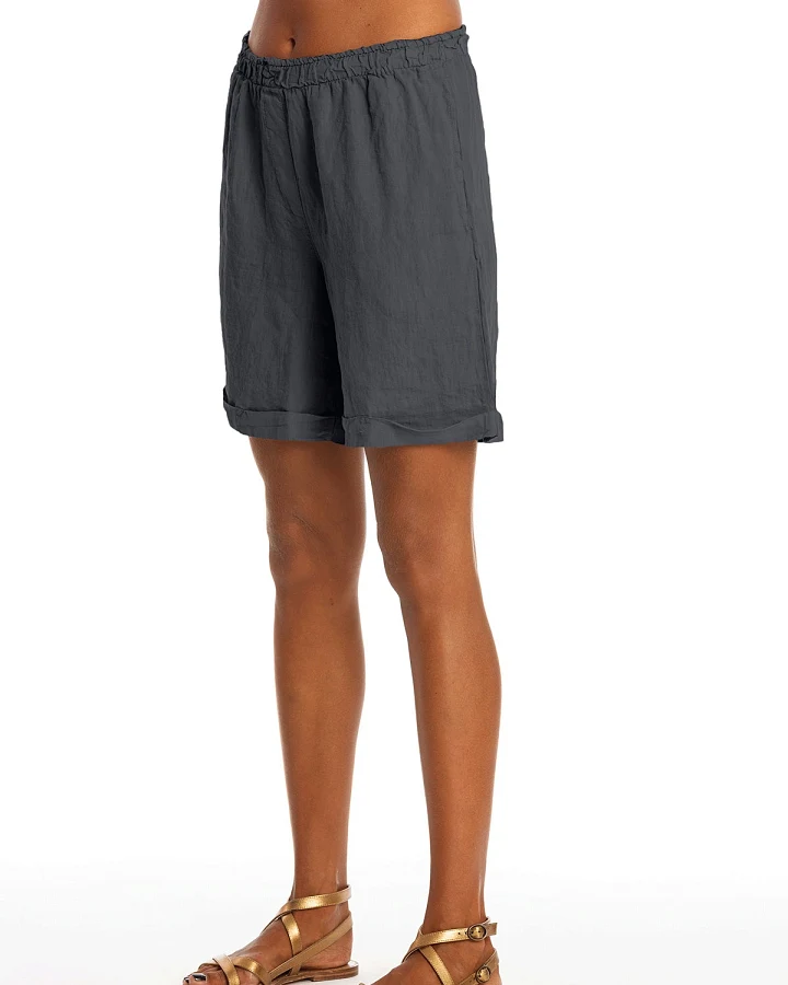 RAVENS VIEW IBIZA Damen vegan Lange Shorts Creta Lava Blau
