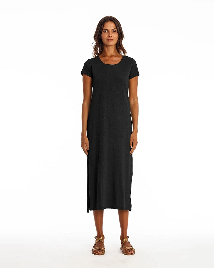 RAVENS VIEW IBIZA Damen vegan Kleid Lara Schwarz