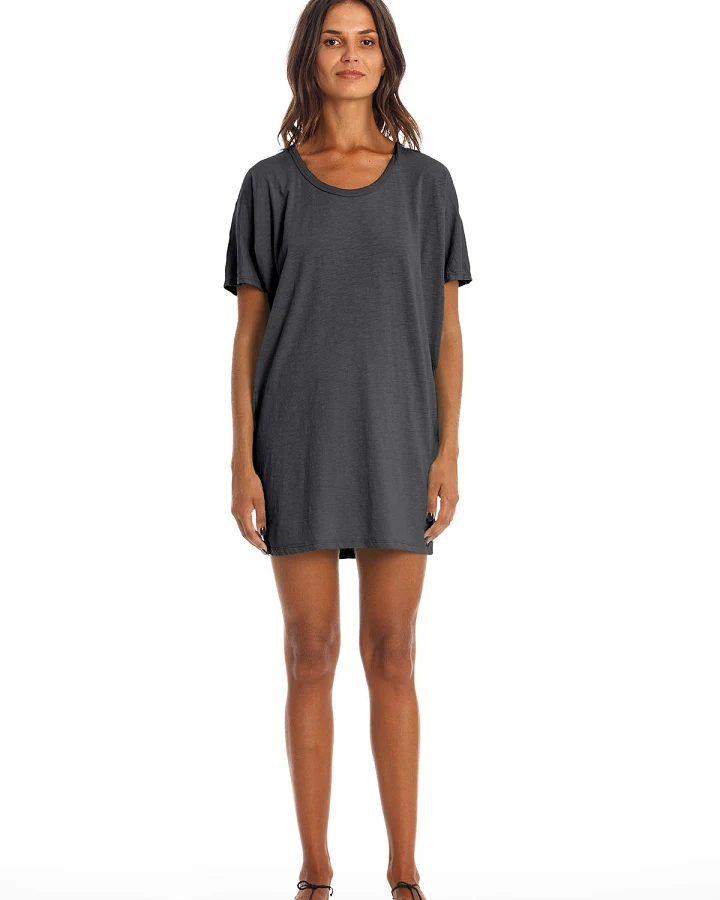 RAVENS VIEW IBIZA Damen vegan Kleid Jane Lava Blau
