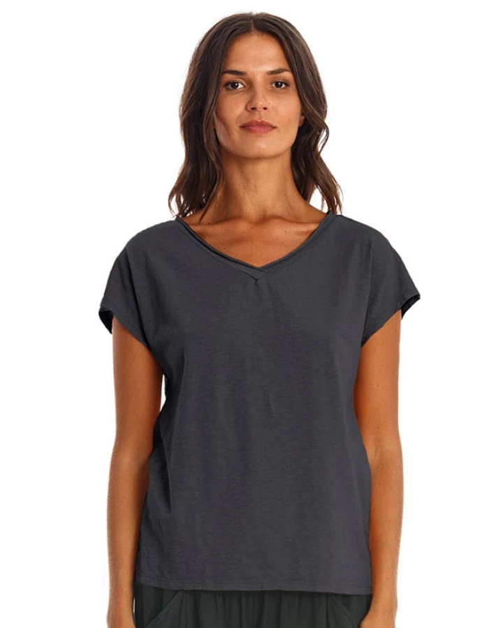 RAVENS VIEW IBIZA Damen vegan T-Shirt Arizona Lava Blau
