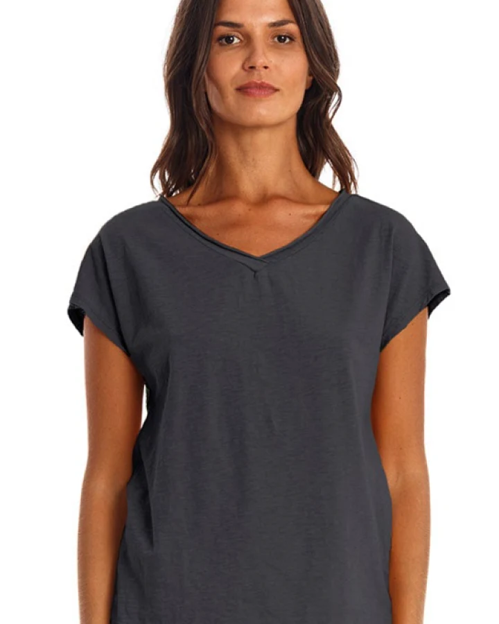 RAVENS VIEW IBIZA Damen vegan T-Shirt Arizona Lava Blau