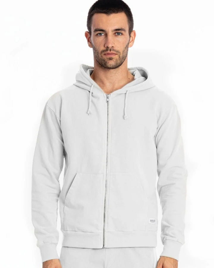 RAVENS VIEW IBIZA Herren vegan Hoodie Zip Ibiza Weiß
