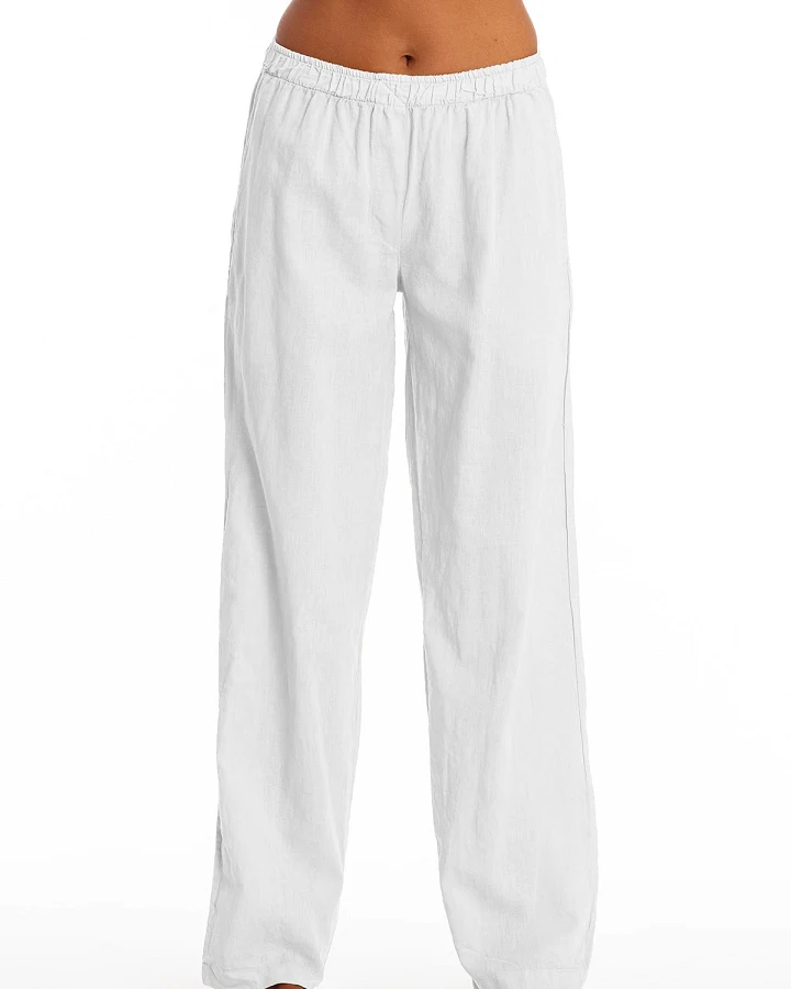 RAVENS VIEW IBIZA Damen vegan Hose Oregon Weiß