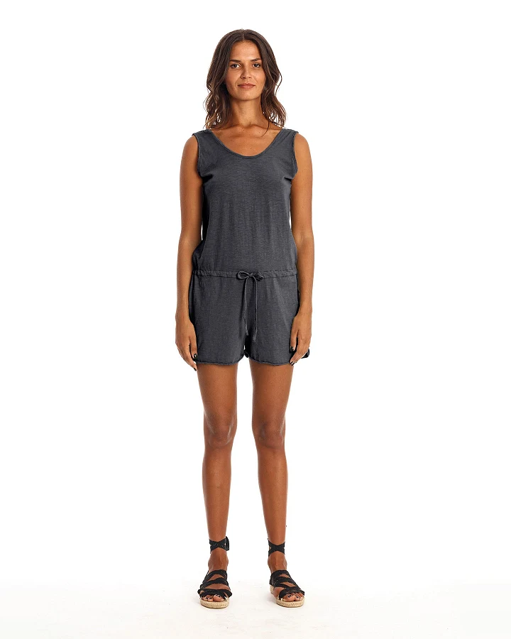 RAVENS VIEW IBIZA Damen vegan Playsuit Nina Lava Blau