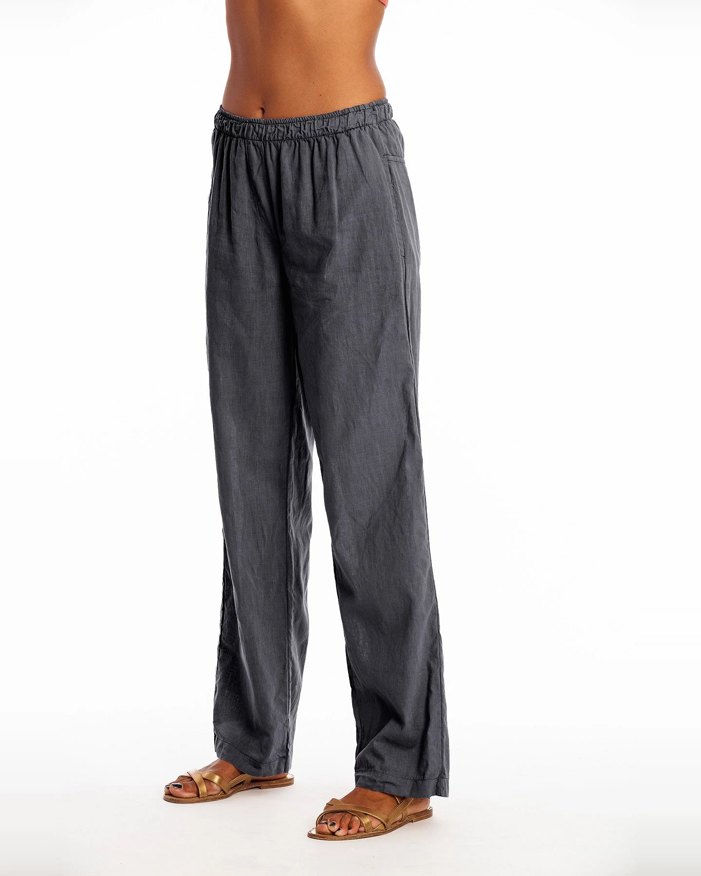 RAVENS VIEW IBIZA Damen vegan Hose Oregon Lava Blau – Ansicht 2