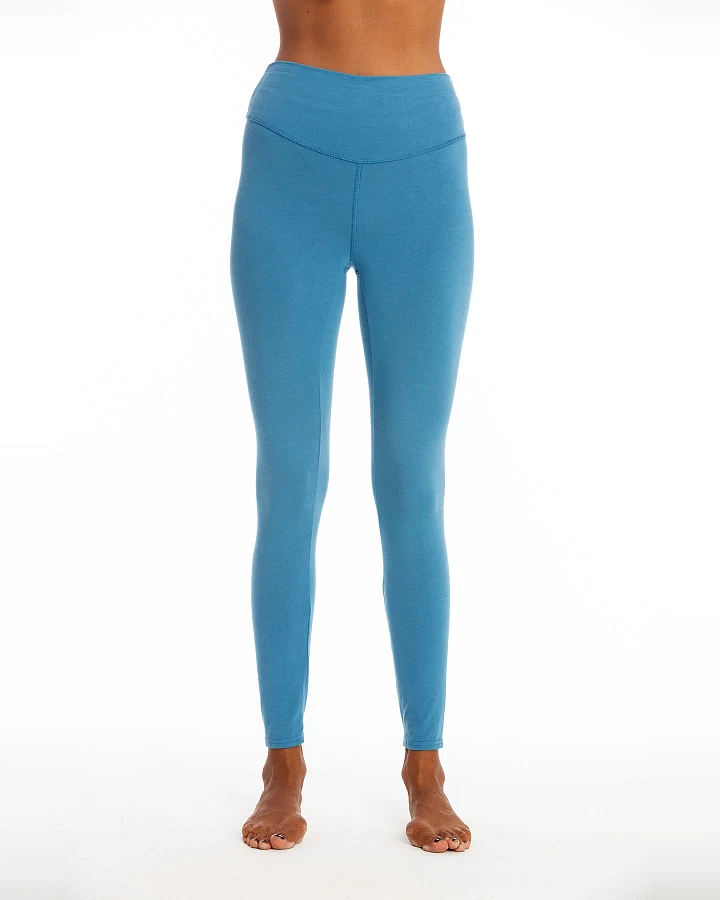 RAVENS VIEW IBIZA Damen vegan Legging Deva Maui Blau