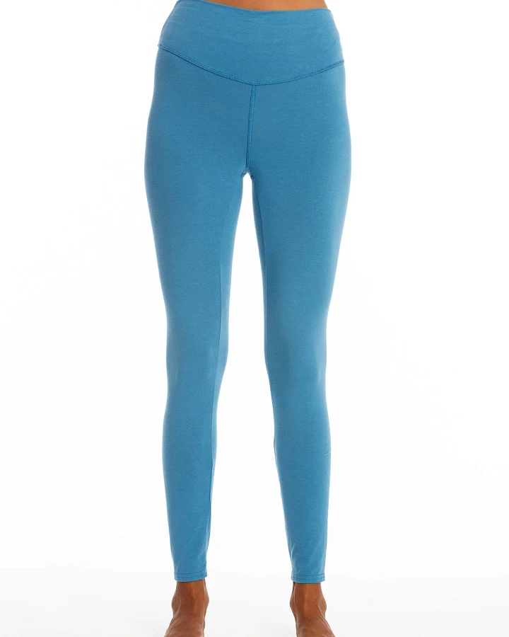 RAVENS VIEW IBIZA Damen vegan Legging Deva Maui Blau