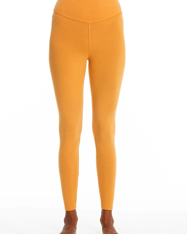 RAVENS VIEW IBIZA Damen vegan Legging Deva Gold Sand Gelb