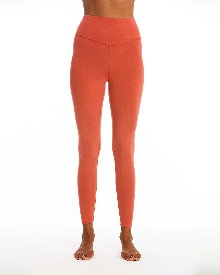 RAVENS VIEW IBIZA Damen vegan Legging Deva Erde Rot