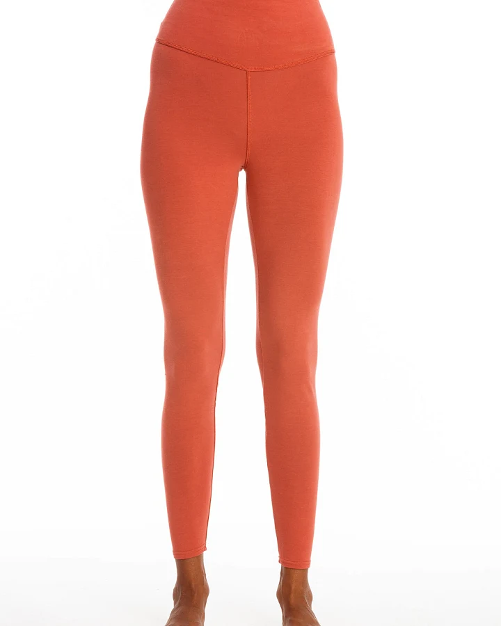 RAVENS VIEW IBIZA Damen vegan Legging Deva Erde Rot