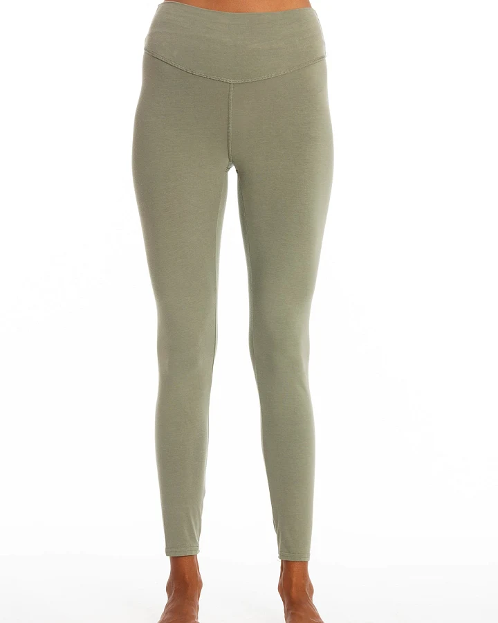 RAVENS VIEW IBIZA Damen vegan Legging Deva Khaki Grün