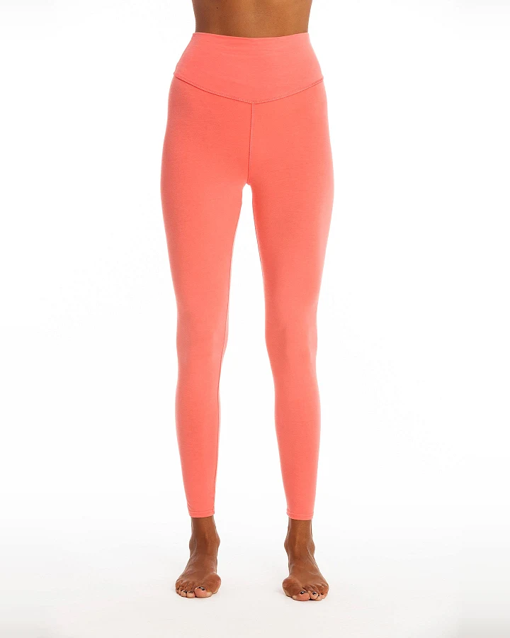 RAVENS VIEW IBIZA Damen vegan Yoga Legging Plus Koralle Rosa