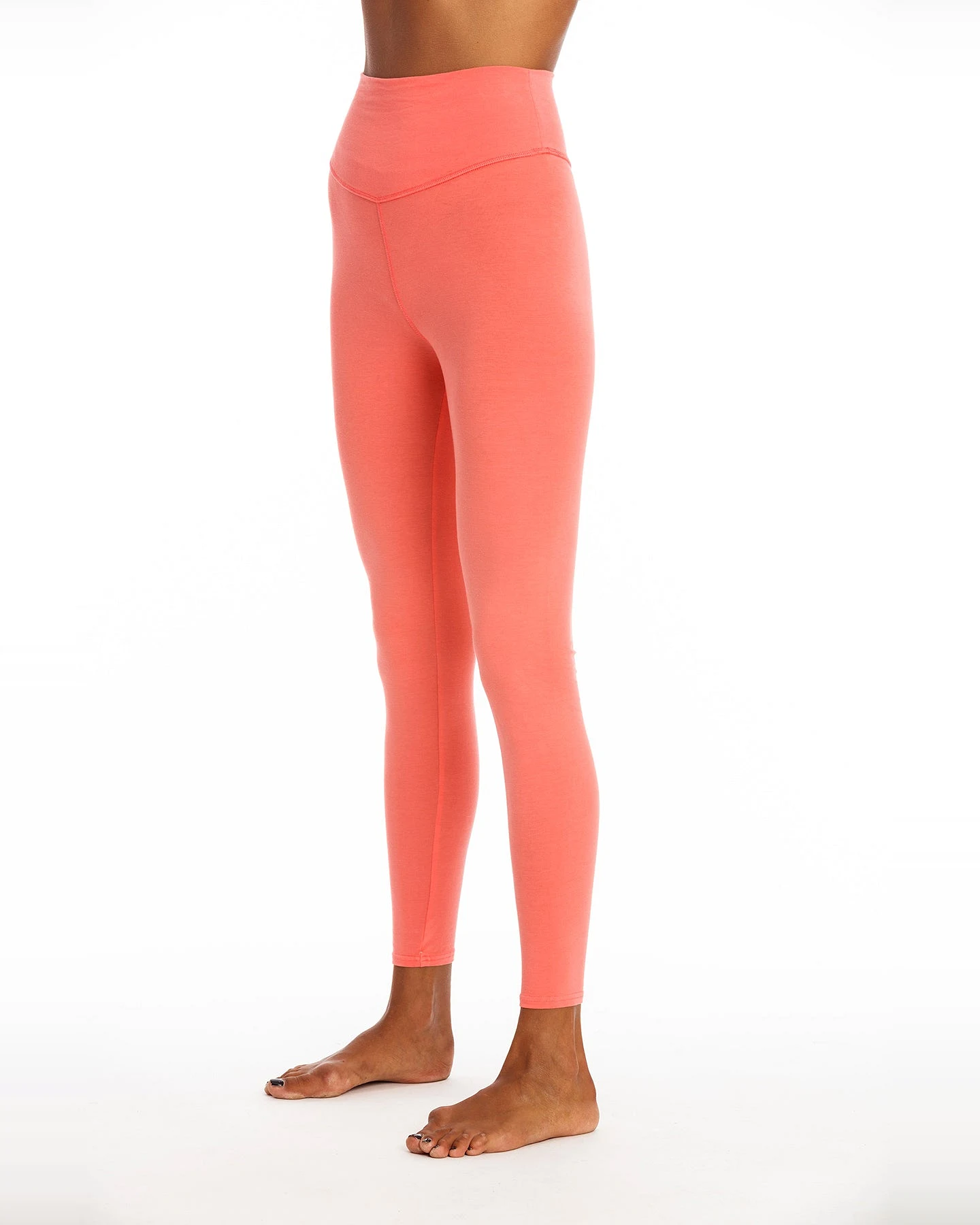 RAVENS VIEW IBIZA Damen vegan Yoga Legging Plus Koralle Rosa – Ansicht 2