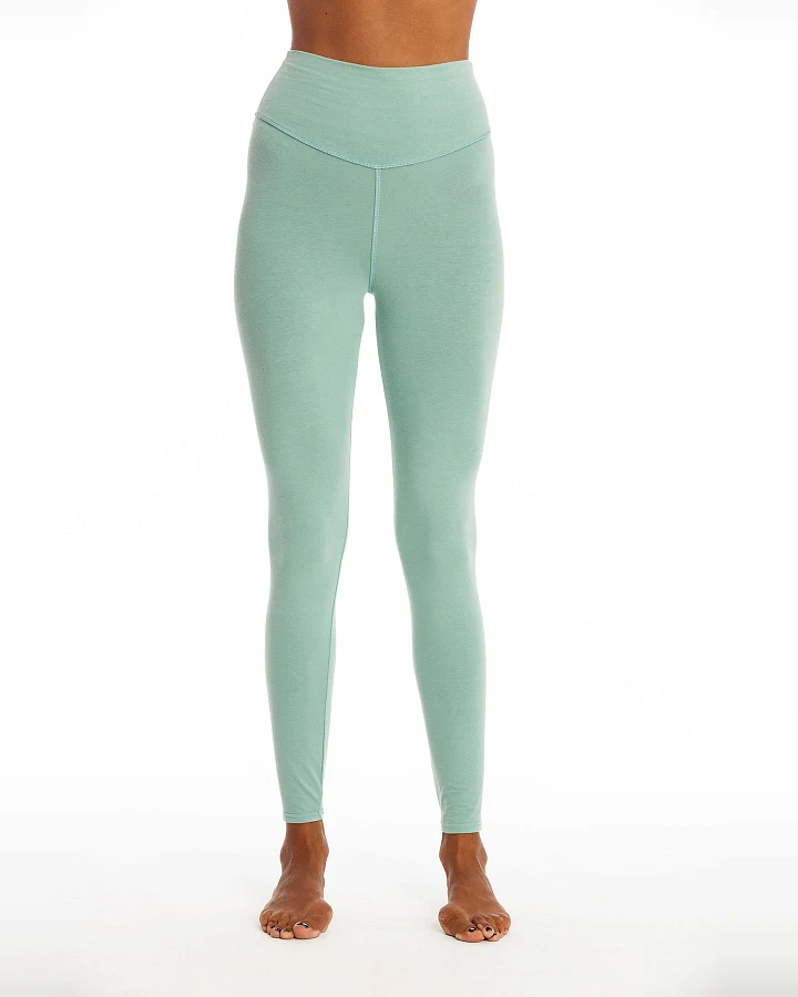 RAVENS VIEW IBIZA Damen vegan Yoga Legging Plus Cameo Grün
