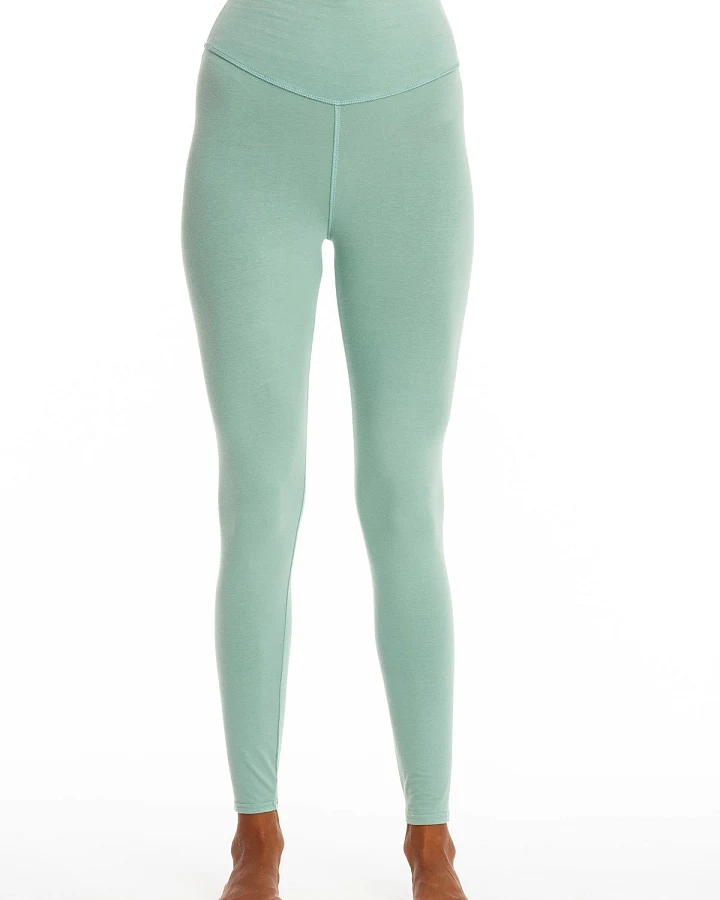 RAVENS VIEW IBIZA Damen vegan Yoga Legging Plus Cameo Grün
