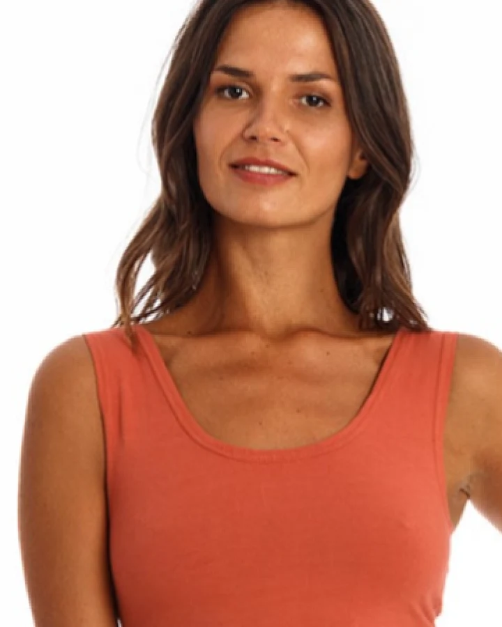 RAVENS VIEW IBIZA Damen vegan Yoga Top Erde Rot