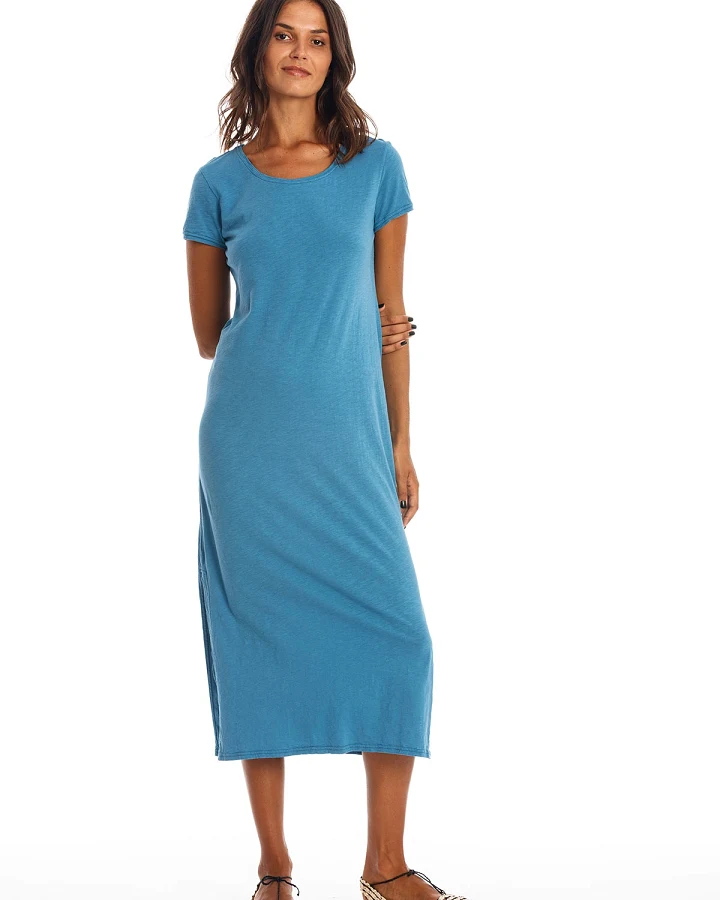RAVENS VIEW IBIZA Damen vegan Kleid Lara Maui Blau