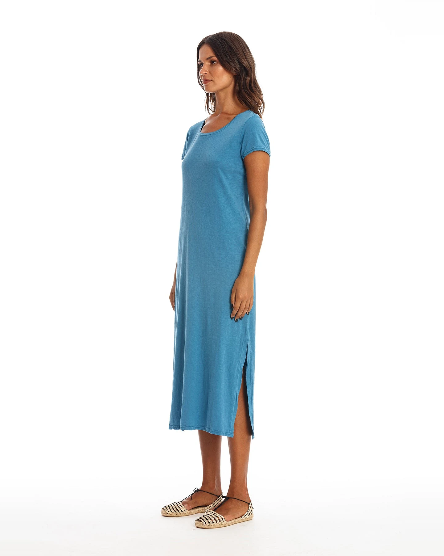 RAVENS VIEW IBIZA Damen vegan Kleid Lara Maui Blau – Ansicht 2
