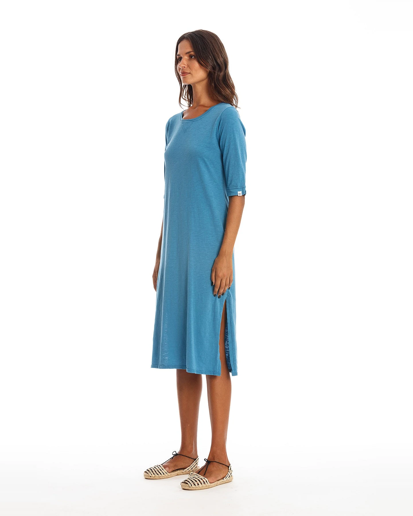 RAVENS VIEW IBIZA Damen vegan Kleid Mia Maui Blau – Ansicht 2