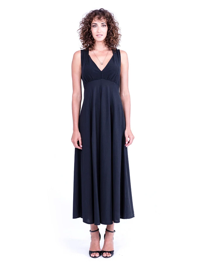 RAVENS VIEW IBIZA Damen vegan Kleid Wien Schwarz