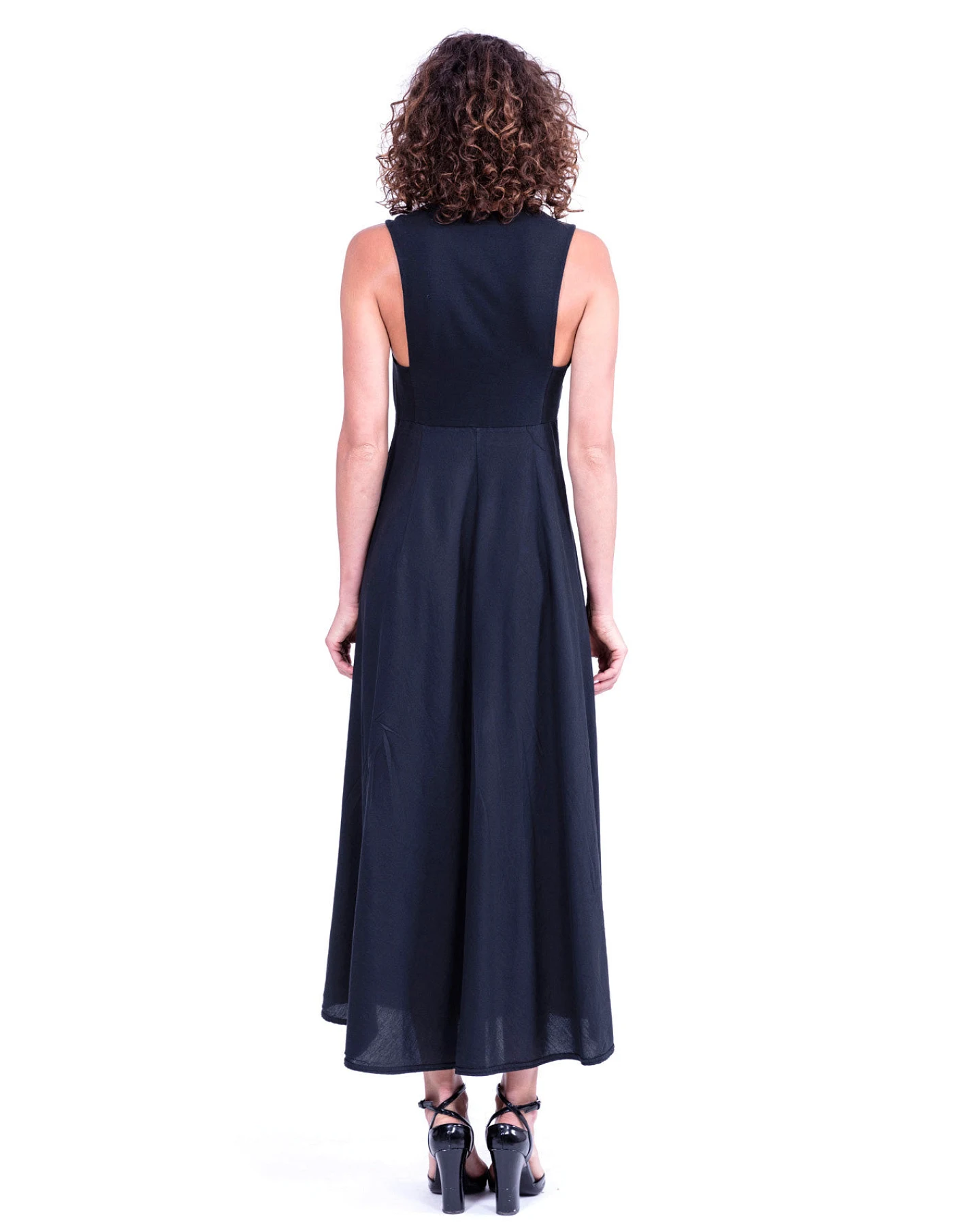 RAVENS VIEW IBIZA Damen vegan Kleid Wien Schwarz – Ansicht 2