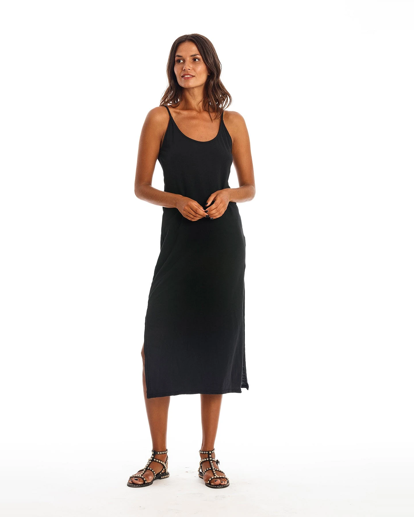 RAVENS VIEW IBIZA Damen vegan Kleid Rhea Black – Ansicht 2