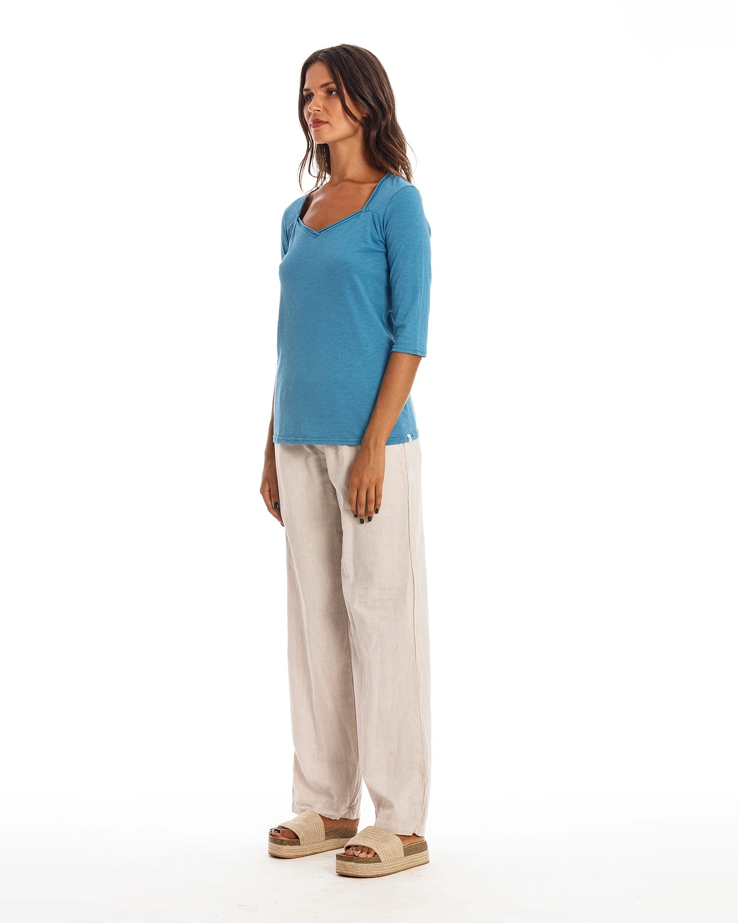 RAVENS VIEW IBIZA Damen vegan Oberteil Sasha Maui Blue – Ansicht 2